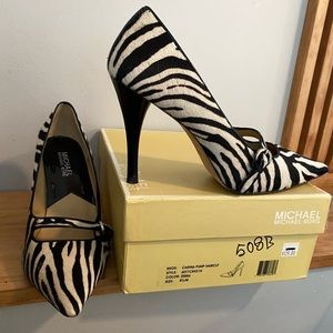 Michael Kors CARINA HAIRCALF PUMP Heels 8.5 with Box